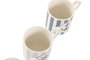 DKD Home Decor Tazas de Porcelana New Bone 70ml Surtido de Colores