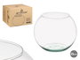 Giftdecor Pecera Cristal Transparente 34x34x27.5 cm (35cm) con Boca de 21 cm