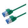 ROLINE Patchkabel Cat.6A S/FTP Verde 1 m