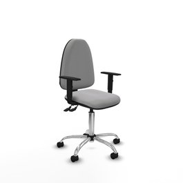 PIQUERAS Y CRESPO Silla de oficina Aýna Gris claro con Base cromada