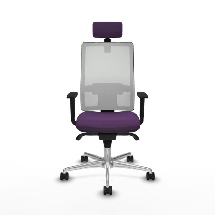 PIQUERAS Y CRESPO Silla de oficina Horna con mecanismo Sincro, Morado y Blanco PIQUERAS Y CRESPO Silla de oficina Horna con mecanismo Sincro, Morado y Blanco