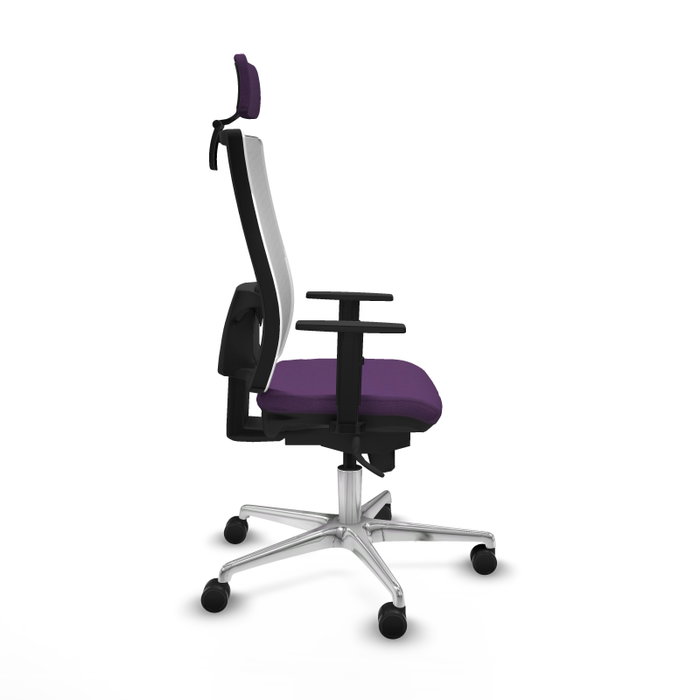 PIQUERAS Y CRESPO Silla de oficina Horna con mecanismo Sincro, Morado y Blanco PIQUERAS Y CRESPO Silla de oficina Horna con mecanismo Sincro, Morado y Blanco