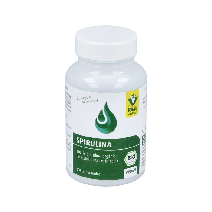 Raab Vitalfood Alga Spirulina 200 Comprimidos Bio (Orgánico) Vegan - Suplemento Alimenticio Raab Vitalfood Alga Spirulina 200 Comprimidos Bio (Orgánico) Vegan - Suplemento Alimenticio
