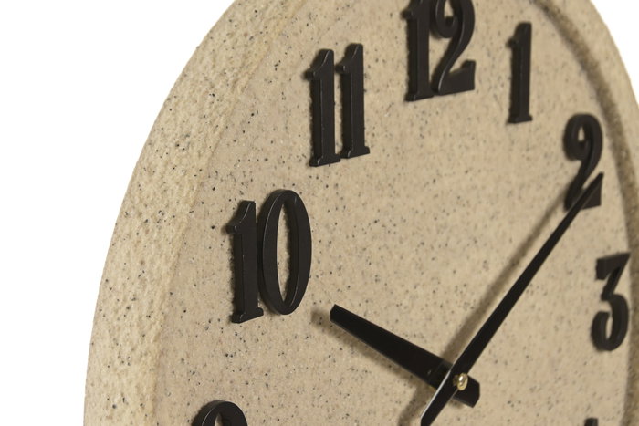 DKD Home Decor Reloj de Pared de Resina y MDF, Surtido de 2 Modelos, Blanco y Beige