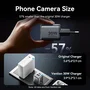 Vention Cargador de Pared GaN 30W con Cable USB-C de 1m, Gris, TZ-FEWH0-EU