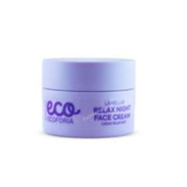 ECOFORIA Crema de Noche Relajante Anti-envejecimiento 50ml con Bakuchiol y Colágeno Vegetal