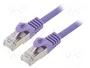 GEMBIRD Patch cord Cat 6a S/FTP Violeta 1m