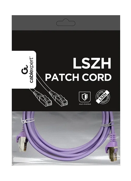 GEMBIRD Patch cord Cat 6a S/FTP Violeta 1m GEMBIRD Patch cord Cat 6a S/FTP Violeta 1m