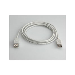 VALUE Cable USB 2.0 A-A Macho/Hembra Blanco 0.8m