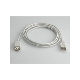 VALUE Cable USB 2.0 A-A Macho/Hembra Blanco 0.8m