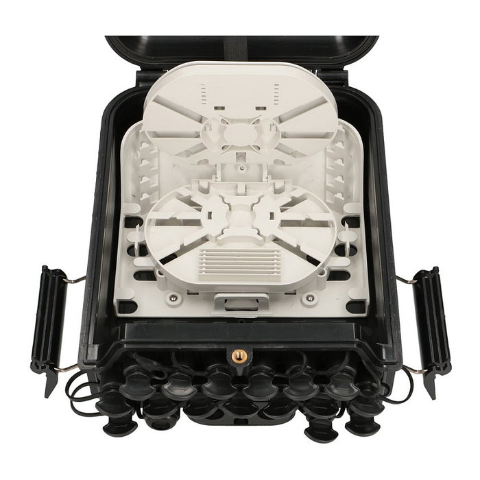Extralink Jennifer Caja de Fibra Óptica 16 Núcleos Negro con Conector