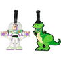 PEERS HARDY Set 2 Etiquetas de Equipaje Toy Story Disney Pixar Silicona