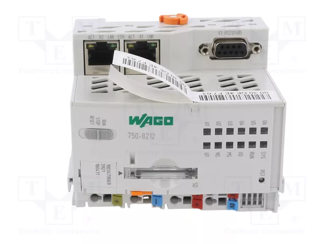 WAGO 750-8212 PFC200 con 2x Ethernet y RS-232/-485