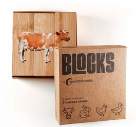 NOWORDBOOKS SCP Animales de la granja. BLOCKS Puzzle 3 piezas