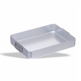 Vollrath Pujadas Hostal Rustidera para Cocina, Fuente Rectangular de Acero 40 x 30 x 6.5 cm - Colección Hostal, Batería de Cocina