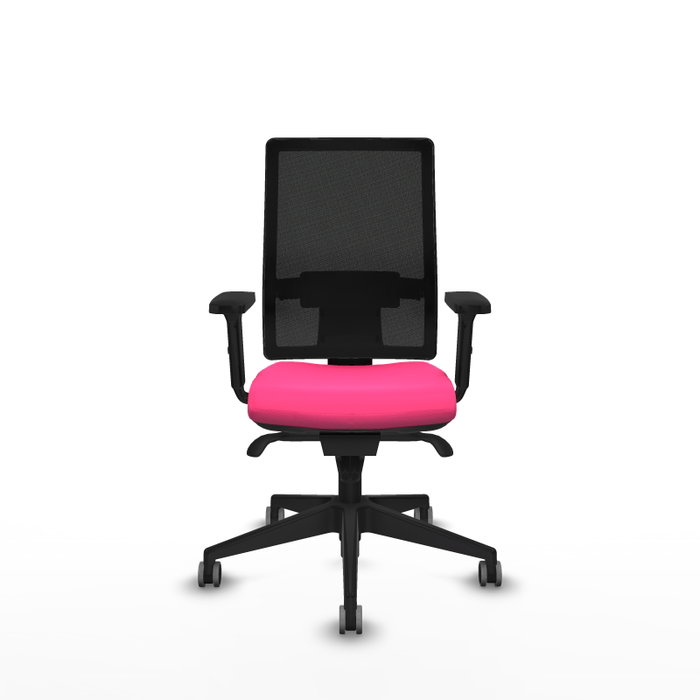 PIQUERAS Y CRESPO Silla de oficina Horna con mecanismo Sincro, Rosa y Negro PIQUERAS Y CRESPO Silla de oficina Horna con mecanismo Sincro, Rosa y Negro