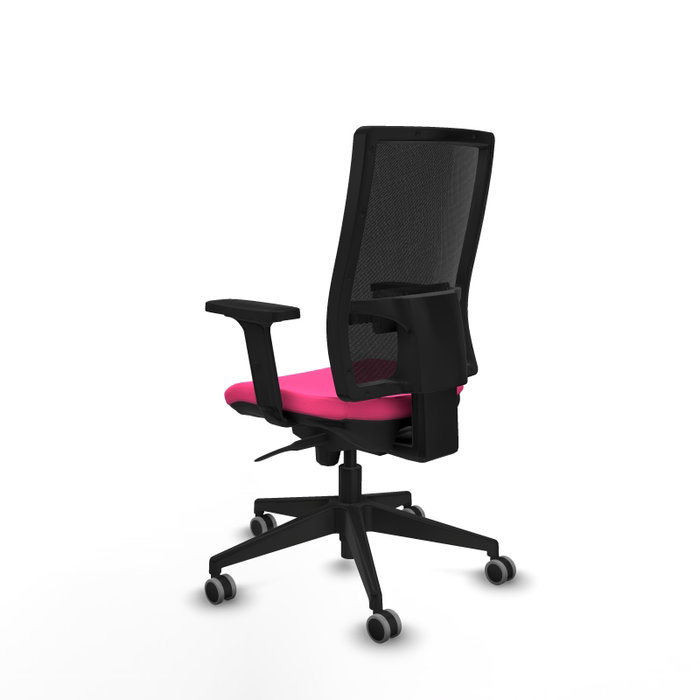 PIQUERAS Y CRESPO Silla de oficina Horna con mecanismo Sincro, Rosa y Negro PIQUERAS Y CRESPO Silla de oficina Horna con mecanismo Sincro, Rosa y Negro