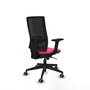 PIQUERAS Y CRESPO Silla de oficina Horna con mecanismo Sincro, Rosa y Negro