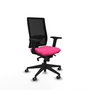 PIQUERAS Y CRESPO Silla de oficina Horna con mecanismo Sincro, Rosa y Negro