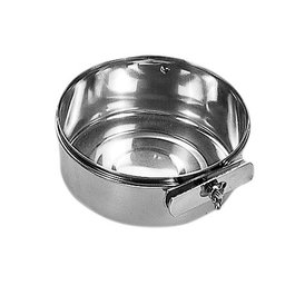 Nayeco Comedero de Acero Inoxidable con Tornillo de Fijación, 0.56 L, 11 cm