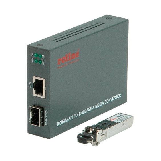 ROLINE Convertidor Gigabit RJ-45 a LC con mini-GBIC