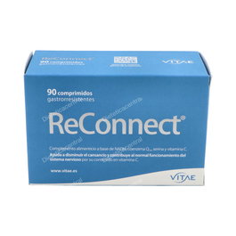 VITAE Reconnect 90 Comp. Complemento Alimenticio para Energía, Concentración y Control del Estrés, Rendimiento Físico y Cognitivo