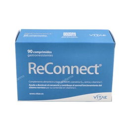 VITAE Reconnect 90 Comp. Complemento Alimenticio para Energía, Concentración y Control del Estrés, Rendimiento Físico y Cognitivo