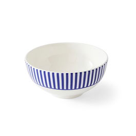 Spode Bol 16.3 cm (80 cl) - Juego de 4 Piezas, Colección Steccato, Gres de Inglaterra, Resistente al Calor hasta 170ºC