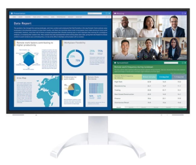 EIZO FlexScan EV2740X-WT Monitor 27" IPS 4K UHD 3840x2160 USB-C 94W Hub EIZO FlexScan EV2740X-WT Monitor 27" IPS 4K UHD 3840x2160 USB-C 94W Hub