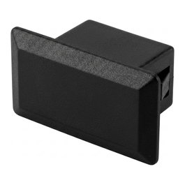 EFB Elektronik Tapones ciegos de plástico negros para SC duplex/LC quad/ST duplex, VPE100