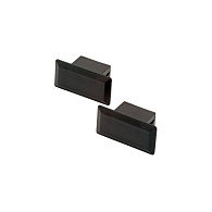 EFB Elektronik Tapones ciegos de plástico negros para SC duplex/LC quad/ST duplex, VPE100