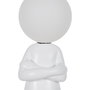 Lámpara Mesa Figura Blanco Resina 18,50 X 14 X 45 cm