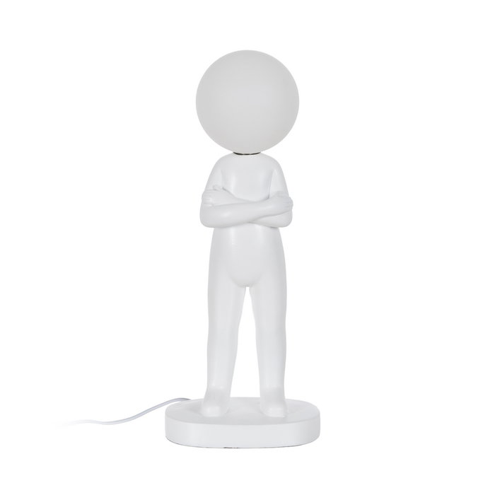 Lámpara Mesa Figura Blanco Resina 18,50 X 14 X 45 cm Lámpara Mesa Figura Blanco Resina 18,50 X 14 X 45 cm