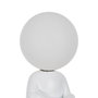 Ixia Lámpara de Mesa Figura Blanco Resina