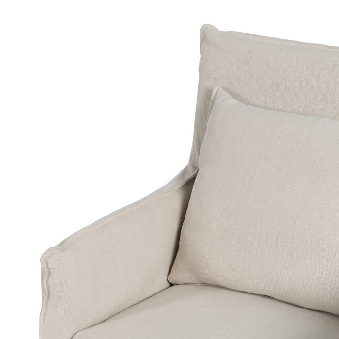 Ixia Sillón Crema Tejido-Madera Ixia Sillón Crema Tejido-Madera