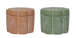 DKD Home Decor Joyero Tropical Verde Terracota 11 x 8.5 x 11 cm (6 Unidades)