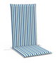 DKD Home Decor Cojín Silla Boho Azul Marino y Celeste 4 x 115 x 42 cm