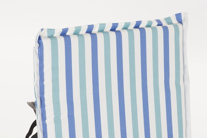 DKD Home Decor Cojín Silla Boho Azul Marino y Celeste 4 x 115 x 42 cm