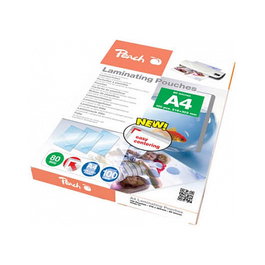 Peach Película de laminación A4 80mic PP580-02 brillante, 100 unidades