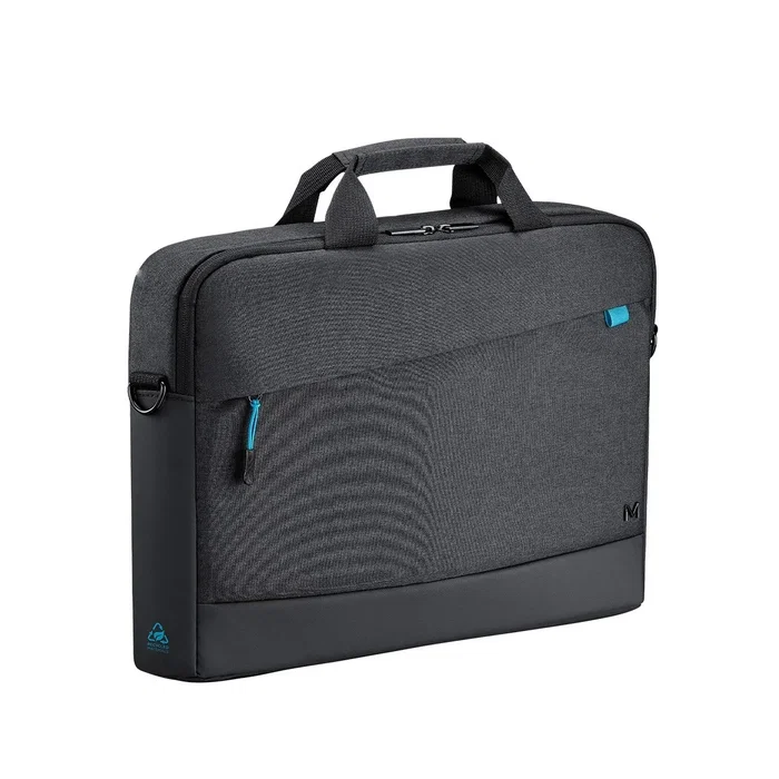 Mobilis 025028 Maletín Portátil 40,6 cm (16") Negro - Poliéster Reciclado, Resistente al Agua, Unisex, Tirante para Hombro