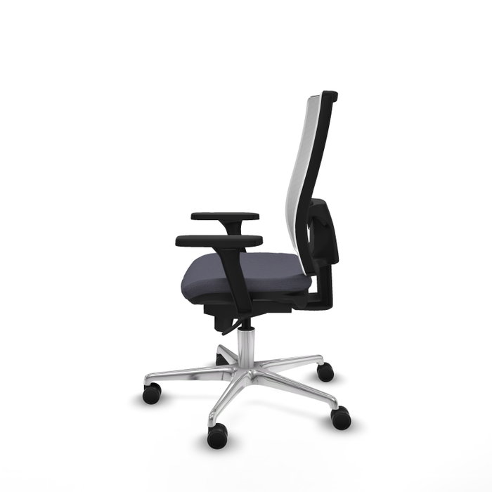 PIQUERAS Y CRESPO Silla de oficina Horna con mecanismo Sincro, Gris oscuro y Blanco PIQUERAS Y CRESPO Silla de oficina Horna con mecanismo Sincro, Gris oscuro y Blanco