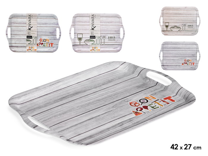 Kinvara Bandeja Melamina 42 x 27 cm Surtidos Dinner (Set de 18) Kinvara Bandeja Melamina 42 x 27 cm Surtidos Dinner (Set de 18)
