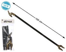 Atosa Bastón Egipcio para Faraón 105 cm con Cabeza de Serpiente Dorada