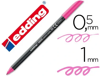 Edding Rotulador 1200 Rosa Neón Punta Fina