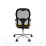 PIQUERAS Y CRESPO Silla de oficina Jorquera con mecanismo Sincro/Traslack, Amarillo y Gris