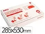 Apli Forralibro PVC con Solapa Ajustable Adhesivo Transparente 285x530 mm Caja 100 uds