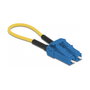 DeLOCK Adaptador de loopback de fibra óptica LC/UPC Singlemode azul