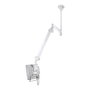 Neomounts FPMA-HAC100H Soporte de Techo Médico para Monitor LCD 10-32" (25.4-81.28cm) Ajustable, Pivota, Giratorio, VESA 75x75/100x100, 12kg, Blanco