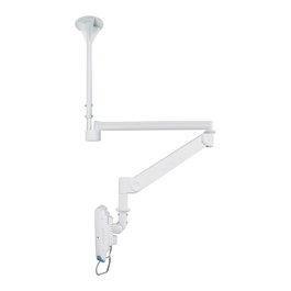 Neomounts FPMA-HAC100H Soporte de Techo Médico para Monitor LCD 10-32" (25.4-81.28cm) Ajustable, Pivota, Giratorio, VESA 75x75/100x100, 12kg, Blanco
