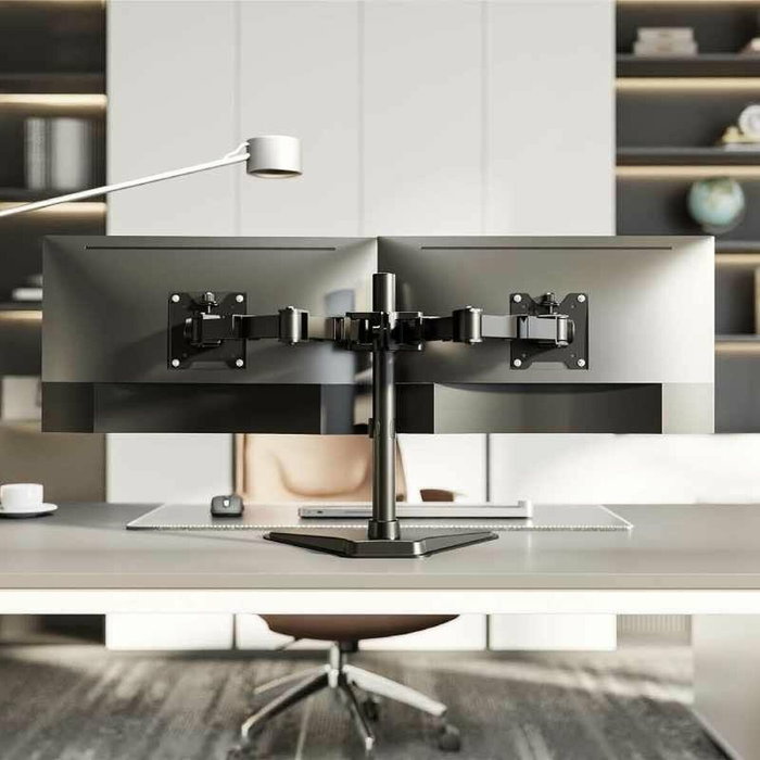 Aisens Soporte de Mesa para 2 Monitores/TV 17-35 Pulgadas, Negro